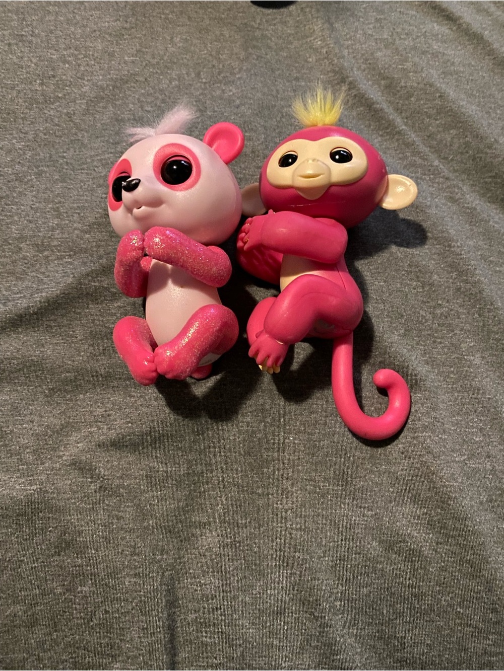 Pink Interactive Baby Monkey & Panda Toy Set - Kids Toys